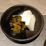 八重洲 steak & seafood 鉄板焼き 一心 - 香の物