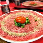 焼肉 藤もと 大吉商店 - 【焼肉ディナー】激柔らかロースのユッケ！そして肉肉丼ォーン！