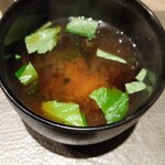 八重洲 steak & seafood 鉄板焼き 一心 - 赤出汁