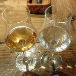 オー・ペシェ・グルマン - カルバドス（900円）とマーレ（1,000円）