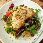 オー・ペシェ・グルマン - シェーブールチーズのサラダ（1,600円）