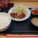 松屋 - ◯「チキン定食肉4枚」・◯「富士山キムチ」