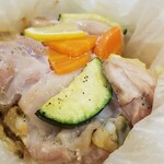 キッチン ブルー グローブ - 反対側から、スープは見えません