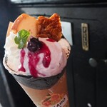 TERAKADO COFFEE - 【2023.06】ブルーベリーチーズタルトのクレープ(レギュラーサイズ・税込1,100円)