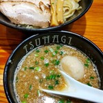 208224045 - 魚介豚骨つけ麺〜刻み柚子を添えて
                      麺大盛り＋味玉1,500円 