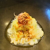 ひがしやま 司 - 定番のシャリ粥。具材は月替わり。