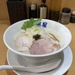 Menya Shinsei - 濃厚クリーミー鶏白湯らーめん塩（990円）