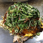 Okonomiyaki Hirano - ソバライス、コンビーフ、牛肉大和煮カイワレ大葉まみれ