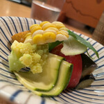 とりアロマ - 夏野菜のサラダ