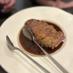 カフェ アンド カンティーヌ ノートル - 鴨胸肉のカツレツ