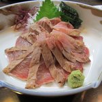 居酒屋あいうえお - 本鮪ほほ肉炙り刺