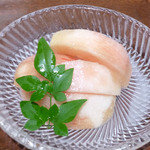 まな板の上の旬　ぽぽぽん - フルーツ（白桃）