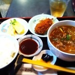 えびらそば - カレー蕎麦セット850円