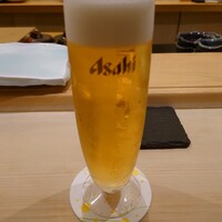 鮨 なんば 日比谷 - 生ビール