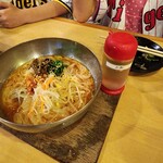 伸 - コチュジャン入り冷麺♪♪♪旨い(^q^)♪♪♪