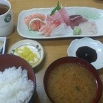 上刺身定食（1900円）