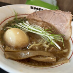 Tonkotsu Chuukasoba Gantare - 煮卵Ｗスープ