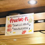 Nicochica - 店内のWi-Fi。