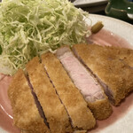 豚と魚 藍カタ - 豚カツ定食1,280円