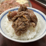 東京園 - ロース・ライス