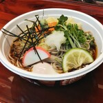 朝日屋 - テイクアウト　冷したぬき蕎麦