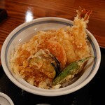 日本酒と手打ちそば 李蕎庵 - 大海老天丼