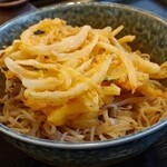 桂庵 - 天ぷらはサクサクでおいしいです。