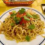 関谷スパゲティ - 鶏むね肉とチンゲン菜の燻製醤油　BIG(400g)