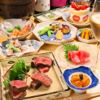 A full course consisting of the main Meat Dishes and carefully selected ingredients. Comes with cake for anniversaries ◎