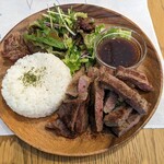 ハワイアンカフェ ラニカイ - 熟成ステーキプレート　1,380円
