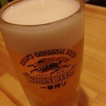 なごみ酒場 - セットの生ビール