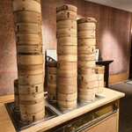 翠亨園 - 飲茶のスチームワゴン