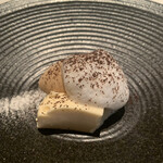 リストランテ カノフィーロ - エスプレッソのティラミス、ココナッツのジェラート