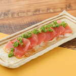 Tuna liver sashimi