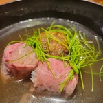 Toranomon Todaka - らっきょうと牛肉のしゃぶしゃぶ 