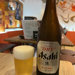 京橋居酒屋 京鴨と豚 GOURD - アサヒ　中瓶