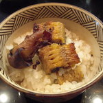 日本料理 櫻川 - 鱧と鱧の肝の【煎りだし】ごはん。