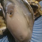産直屋 たか - （再訪１）デカ牡蠣アップ