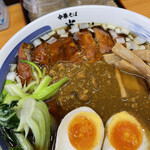 Chuukasoba Hanzawa - 限定 排骨咖喱麺 1200円　メンマトッピング