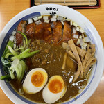 Chuukasoba Hanzawa - 限定 排骨咖喱麺 1200円　メンマトッピング