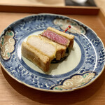 銀座 鼓門 - 鱧とシャトーブリアンのホットサンド