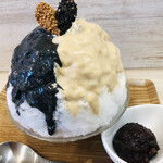 かき氷店 小桃 - 粒あんトッピングしてみた　三宅製餡さん　100円