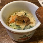Sumibi Torikyuu - お通しの、穴子の茶碗蒸し