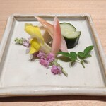 鳥カミ - 野菜の甘酢漬け