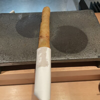 串揚げ 依知川 - アスパラ肉巻き