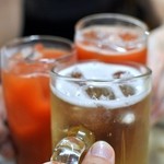 市民酒蔵諸星 - カンパ～イ♪おぅ二人はトマトハイ￥370だね
      