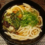 驛麺家 - 山菜うどん (税込)390円 ※拡大(2023.06.14)