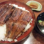 うなぎ丼（松）（2,650円）と肝吸い（200円）