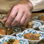 兄弟寿し - 鮟肝の盛り付け