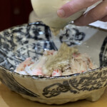 兄弟寿し - 毛蟹味噌投入